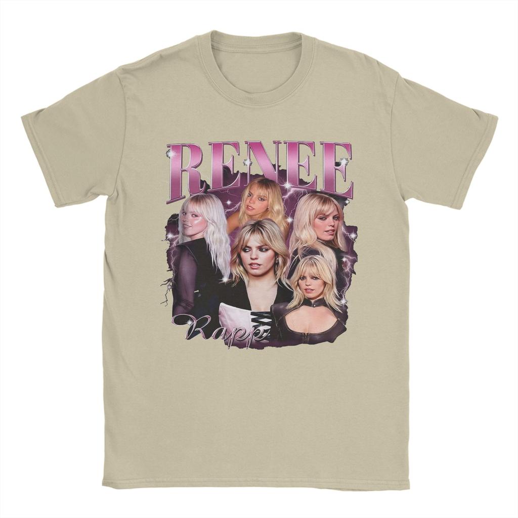 Renee Rapp 90s T Shirt for Unisex Pure Cotton Funny TShirt Round Neck Tee Shirt Short Sleeve Clothes Printed