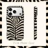 Trendy Y2K Black White Faux Fur Zebra Animal Print Film Aesthetic Protective Phone Case For iPhone 14 15 16 Pro Max Plus Shockproof Bumper Cover