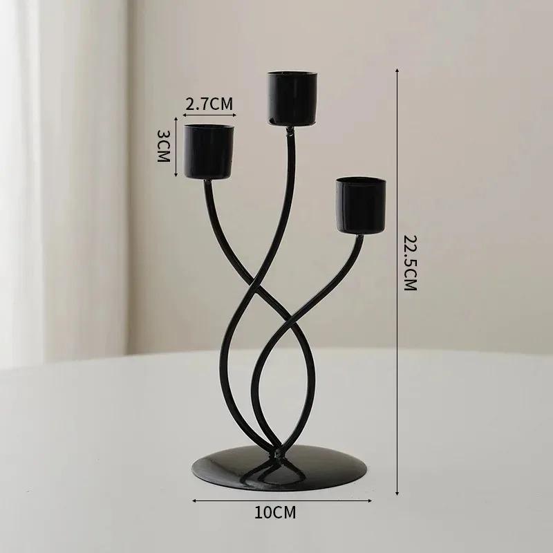 Candlestick Crafts Simple Nordic Desk Candle Ornament Candle Holder for Dining Room Decor Thanksgiving Wedding Festivals Gift