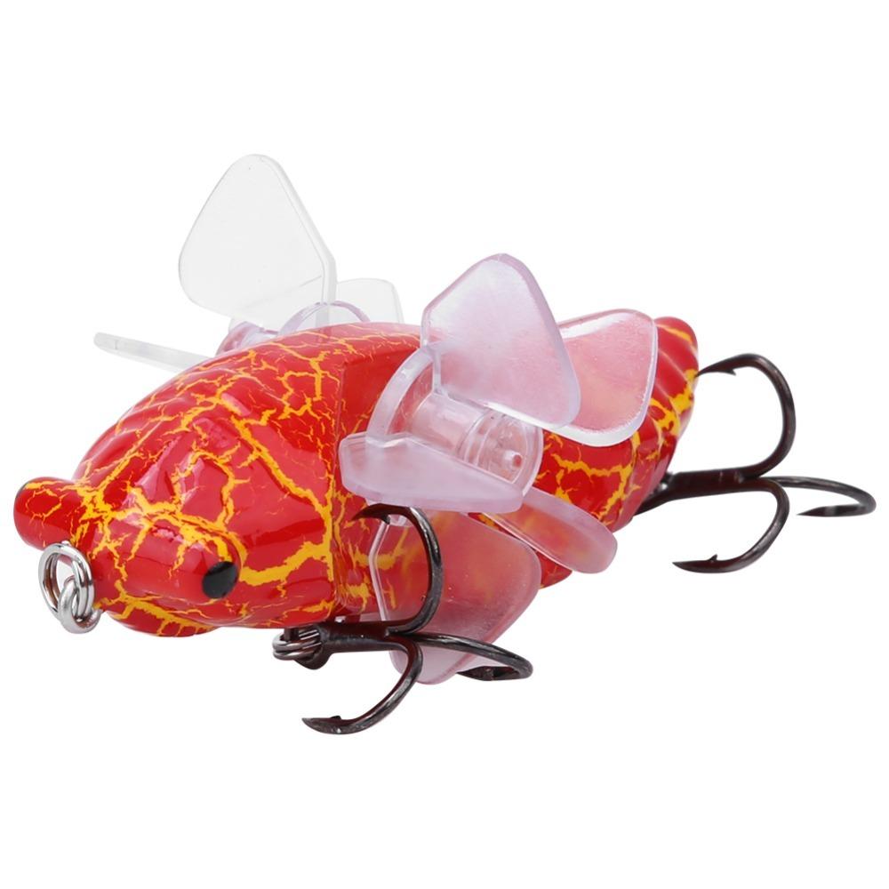 ABS Hard Fishing Lures 7.5cm Fishing Baits Durable Bionic Cicada Lures  Lake Fishing