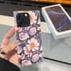 Clear Square Back Tube Case Protection For iPhone 15 Plus 14 Pro Max 13 12 11 16 ProMax Anti-Oxygen,Floral Running Pattern Casing
