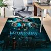 1pc Wednesday Addams Family Carpet for Playroom Bedroom Living Room Sofa Home Decor,kids Game Area Rug Non-slip Floor Mat Y82670