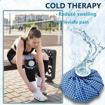 Cold & Heat Therapy Ice Bags for Injuries - No-Leak Elastic Breathable Pack - Relieve Headaches, Sports Pain - 6"/9"/11" Sizes