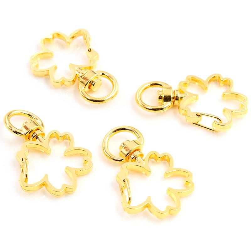 10pcs Cat Heart Snap Hook Trigger Clips Buckles For Keychain Lobster Lobster Clasp Hooks for Key Ring Clasp Jewelry Supplies