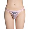 Sexiga Herrar Bandage U Konvex Påse G-String Genomskinlig Andningsbar Trosa Elastisk Utskuren Öppen Gren Sissy Underkläder