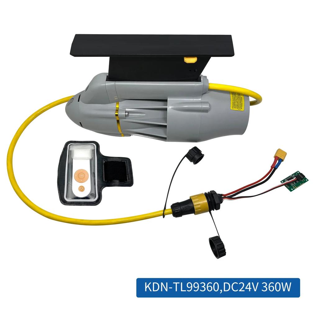 Electric fin power fin underwater motor waterproof motor inflatable paddle canoe fishing boat underwater thruster built-in ESC b