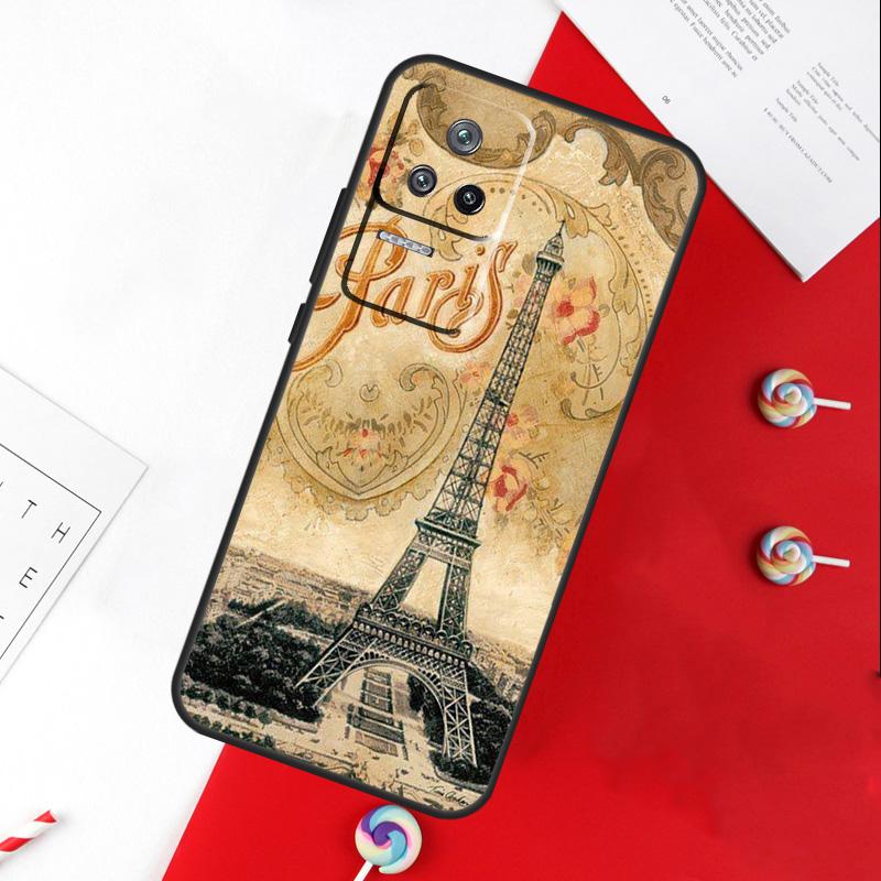 Love Paris Eiffel Tower France Cover For Xiaomi 15 Ultra 13 14 11T 12T 13T 14T Pro POCO X7 Pro X3 X5 X6 M6 F5 F6 Pro Case