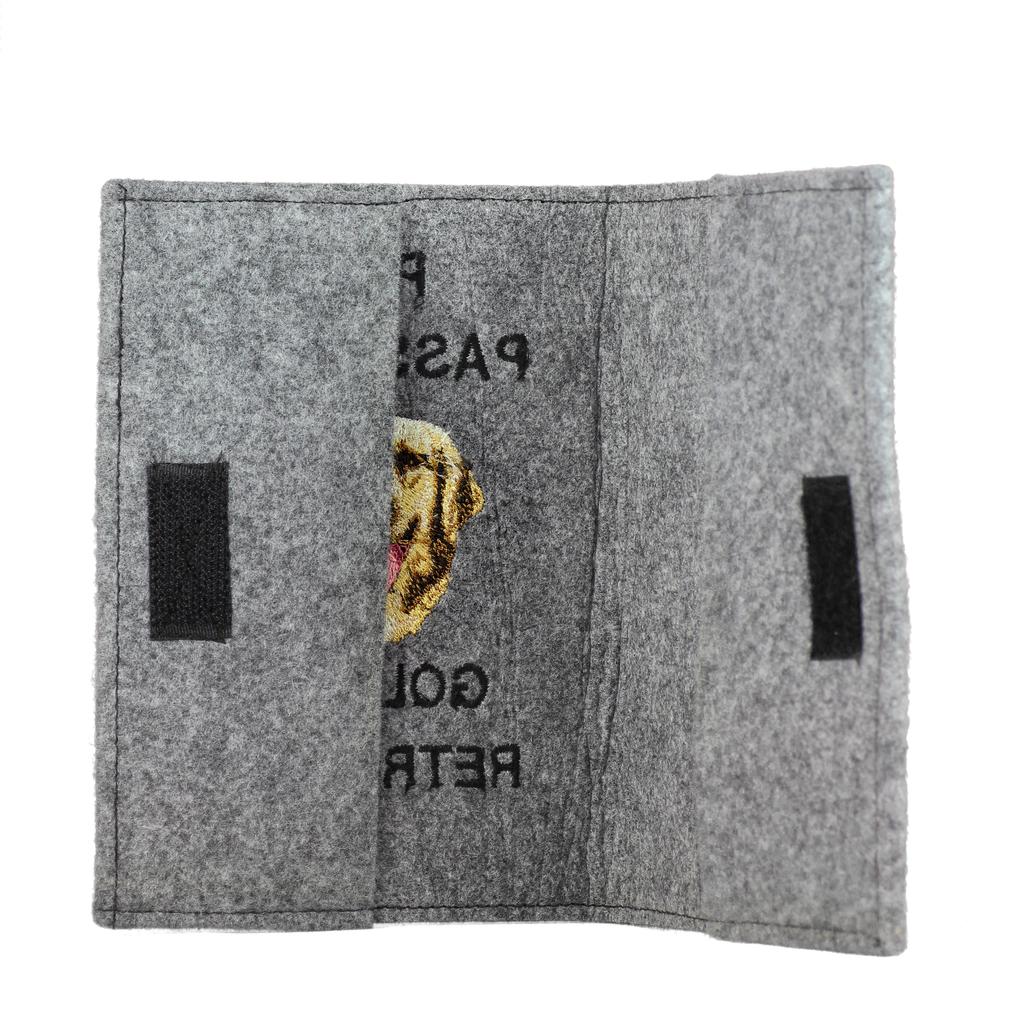 Golden Retriever - Dog passport case, document case, gift for the traveller from the Art-Dog brand