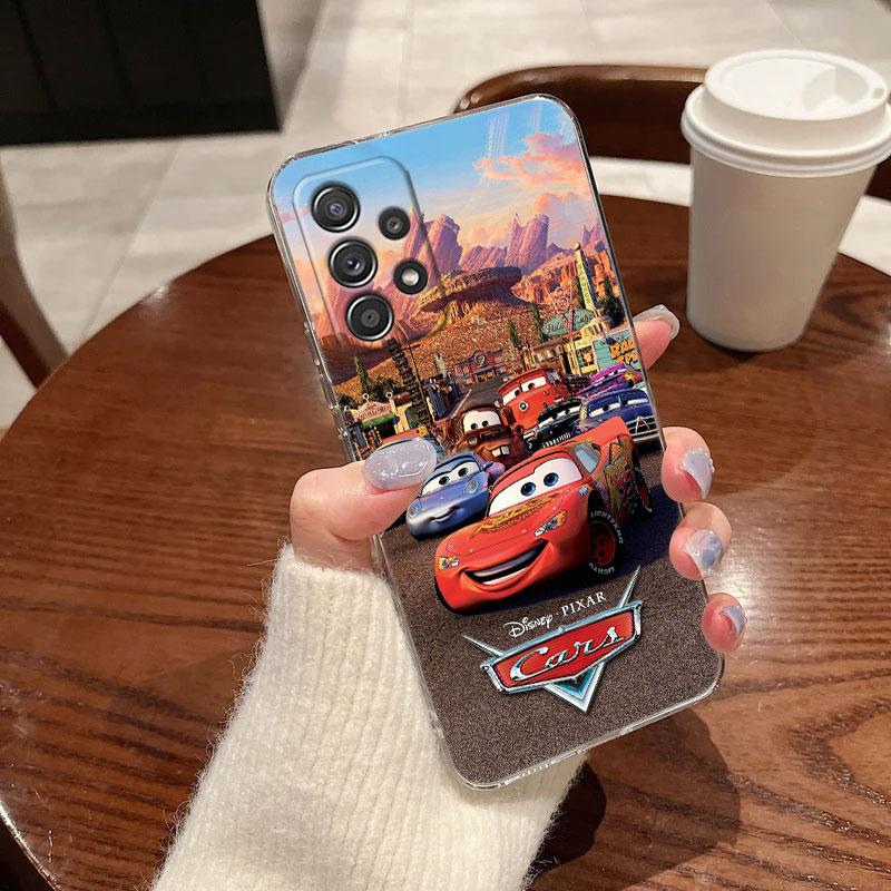 

Clear Case For Samsung Galaxy A57 A37 A56 5G A36 A55 A54 A35 A26 A07 A17 A16 A06 A34 A15 Cover Cartoon 95 Lightning McQueen Cars Galaxy A50