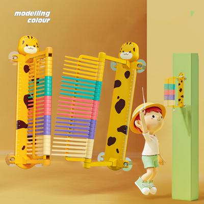 Vertikales Sprungmessgerät für Kinder, verstellbar, einfache Installation, Cartoon-Stil, Sprungtrainer-Messgerät