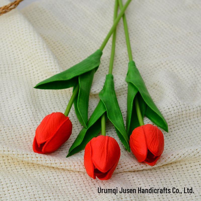 Tulip Artificial Flowers for Home Decor and Wedding Bouquets