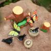 Multicolor Micro Swallow Model Fairy Garden Ornament Mini Birds' Nests Statue  Outdoor Indoor