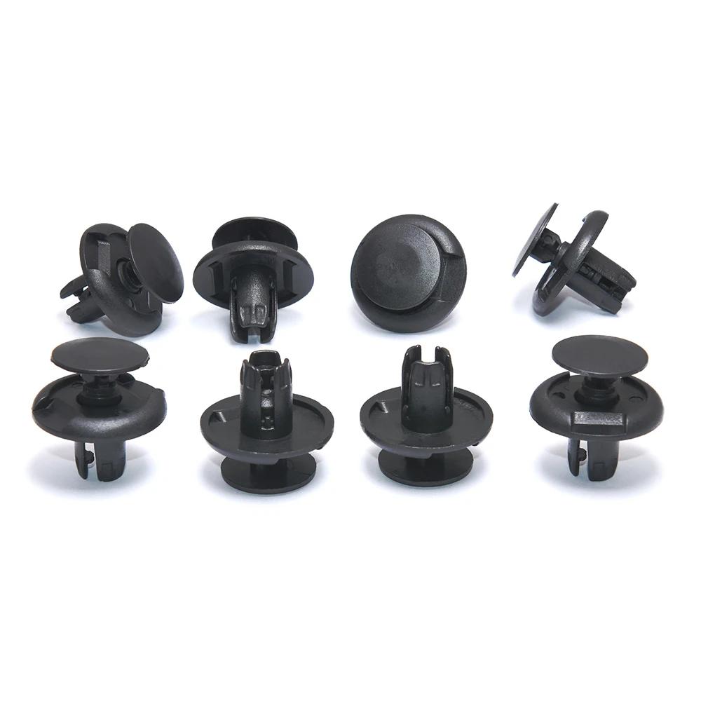8mm Universal Car Plastic Fastener Rivets Bumper Door Panel Fender Trim Clips Retainer Screw Rivet Clamp For Nissan Honda Toyota
