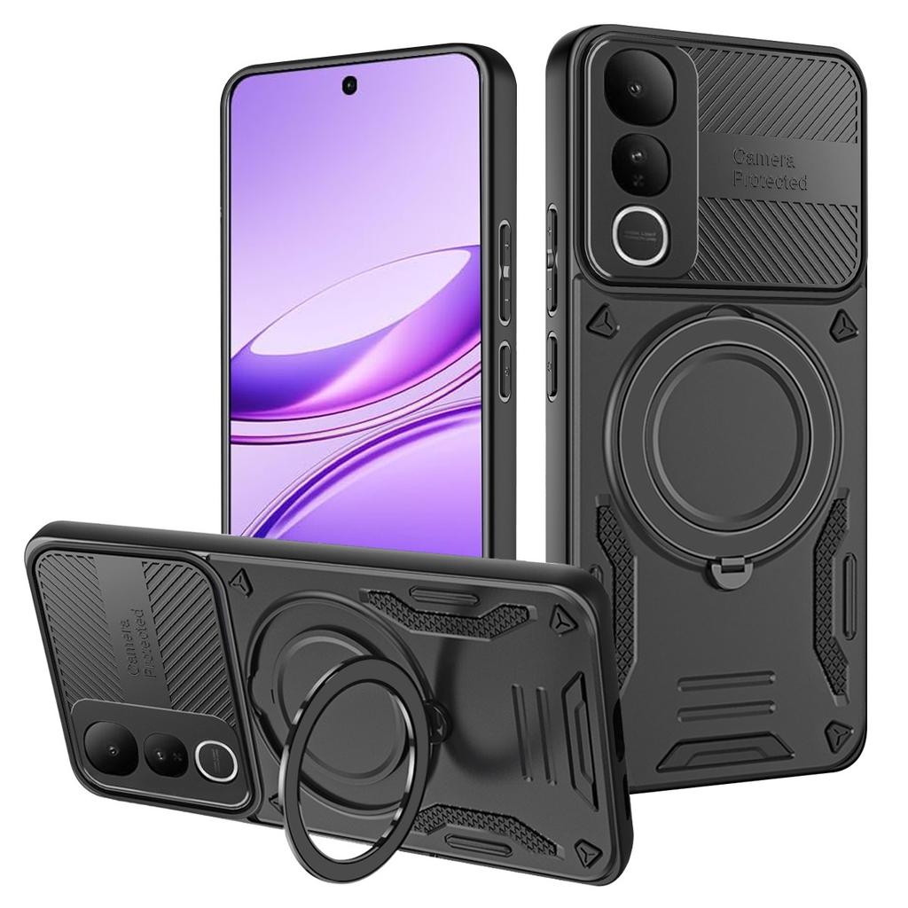 Phone Case for Vivo V50 Lite 5G/V50 Lite 4G Magnetic Case Shockproof TPU + PC Phone Back Cover with Kickstand