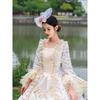 Medieval Retro Palace Dress, Princess Victoria Dress, Stage Dress, Catwalk Dress