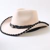 Popular European and American Classic Retro Western Cowboy Hats, Men's and Women's Fashion High-end Peach Heart Top Hats