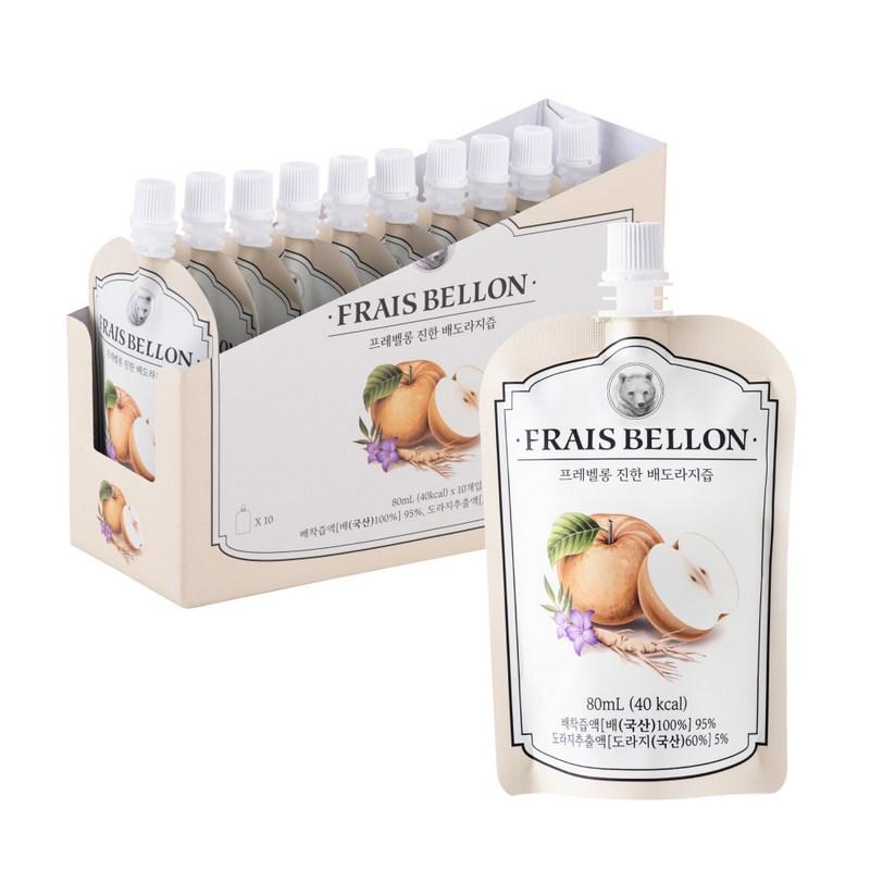 Prevelong Thick Pear Bellflower Juice, 80ml, 10 Pieces