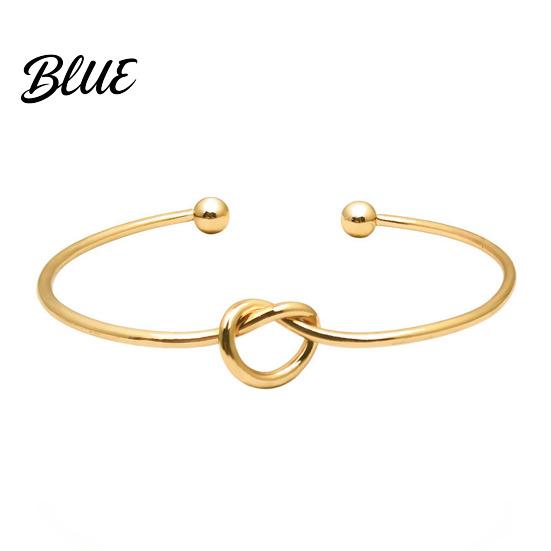 Romantic Metal Bracelet Infinity Knot Cuff Forever Love Bangle Elegant