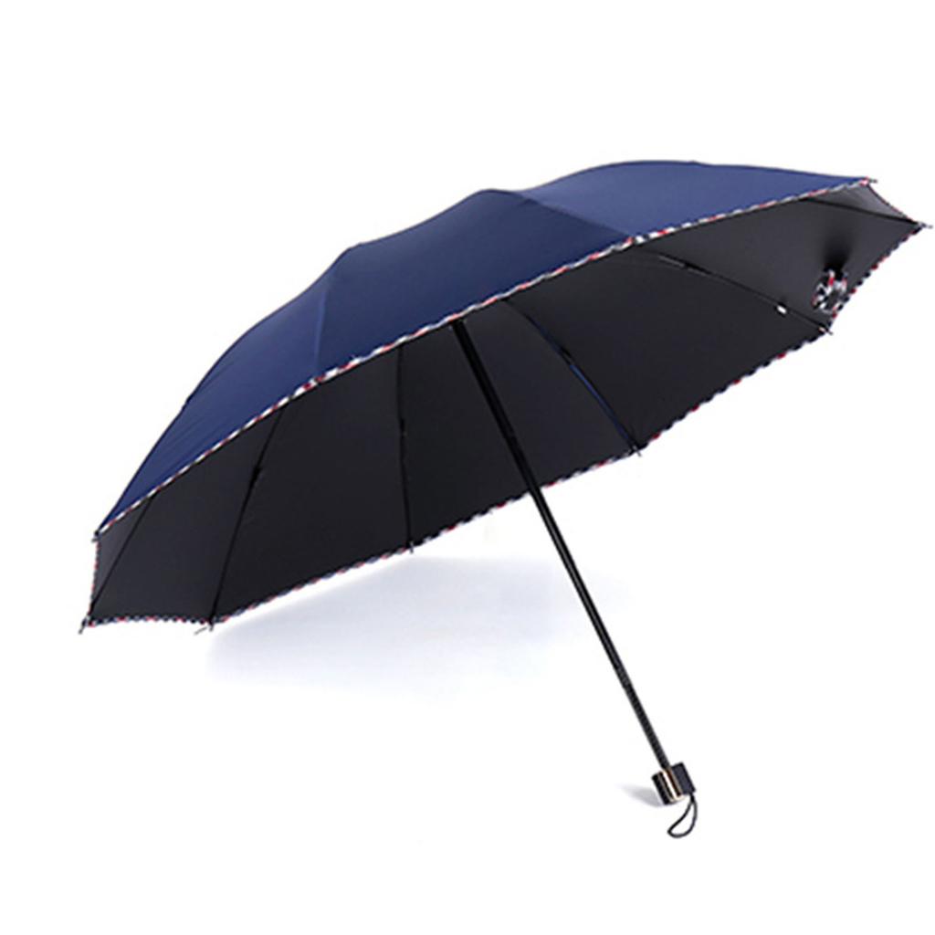 Parasol podróżny na deszcz Stalowy Winylowy Wiatroodporny Kompaktowy Składany Parasol Przeciwsłoneczny z 10 żebrami dla Kobiet