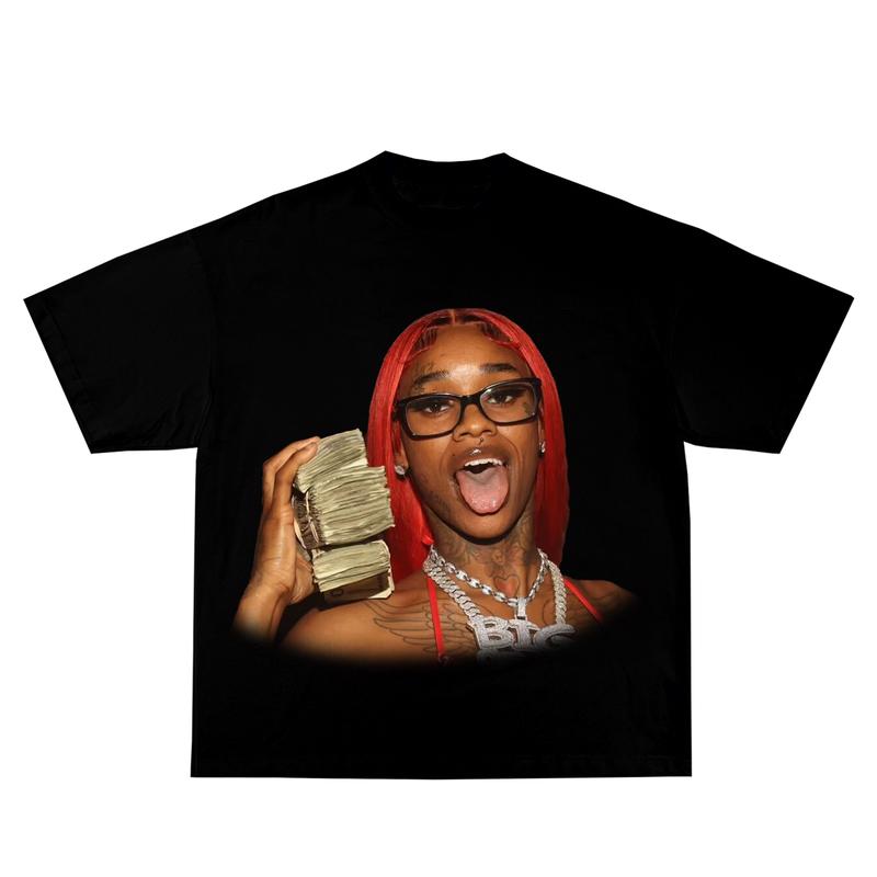 

Sexy red retro graphic unisex T-shirt, basketball style, 90s hip-hop vibe, Y2K aesthetic, classic retro, celebrity-inspired unisex T-shirt. XXL