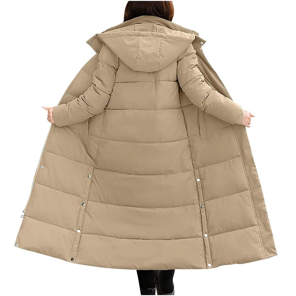 Women's Fashion Leisure Winter New Cotton-padded Jacket Slim Lengthened Thick Cotton-padded Jacket