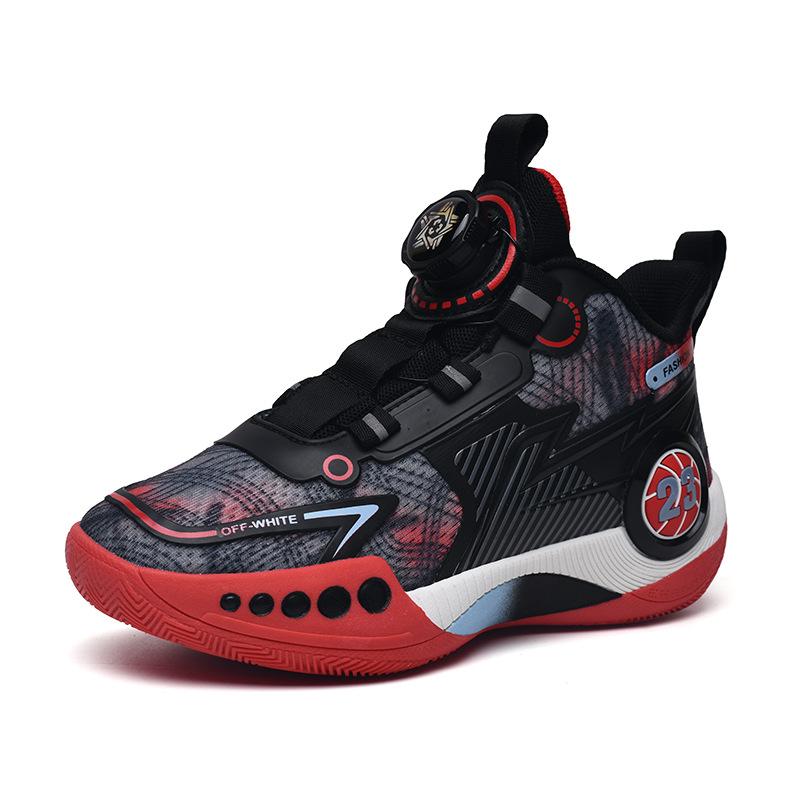 Children's basketball shoes boys' shoes spring and summer 2025 new teen boys sports shoes running middle and older children's shoes 2025