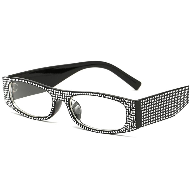 Retro Square Rhinestone Sunglasses – European & American Trend
