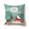 Christmas Series Polyester Pillows Santa Multi-platform Christmas Elk Pillow Cover