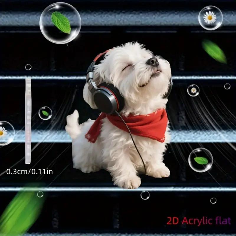 Acrylic Car Vent Clip Aromatherapy Air Freshener Holder 2D Decorative Clip For Car Ac Vents