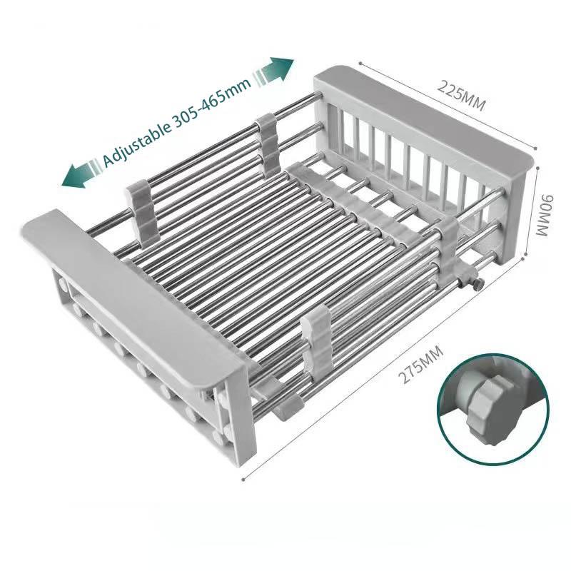 

Сливная полка для кухонной раковины Сливная полка для посуды Корзина для кухни Складная сливная полка Раковина для кухни из нержавеющей стали Мытье посуды