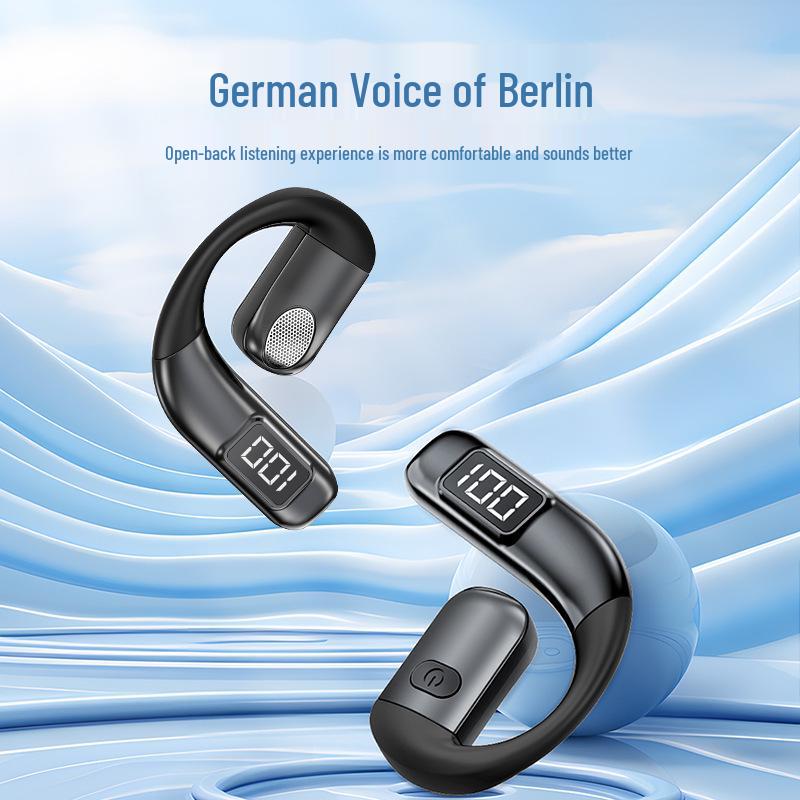 V700 Bluetooth Sport Ear-hook Earphones with Battery Display - Universal Fit, Left & Right