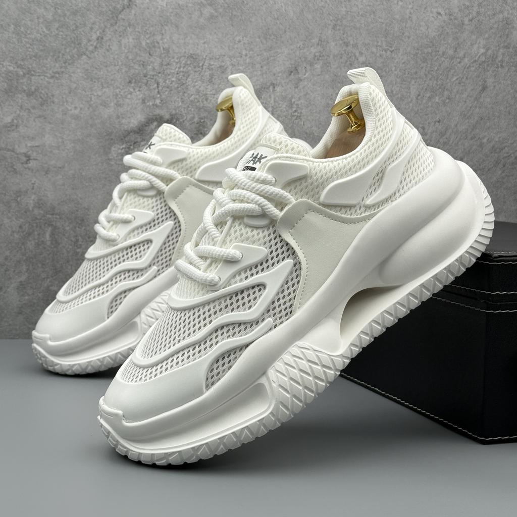 Fashion Summer Fashion New Men's Comfort Air Mesh Thick Bottom Breathable Casual Shoes Male Walking Sneaker Flats Loafers