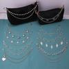 Star Multi-layer Metal Chain Strap Heart Women Bag Accessories Metal Bag Chain Strap For Bags