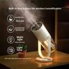 360° Drehbarer Mini-Luftbefeuchter 450ml Kabelloser Luftbefeuchter Desktop-Luftbefeuchter Nachtlicht