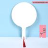 Ancient Style DIY Round Fan: Lacquered Surface with Thick Xuan Paper for Calligraphy and Hand-Painting