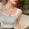 Striped Suspender Vest for Women In Summer Wear New Slim Fit and Versatile Cotton Base Shirt