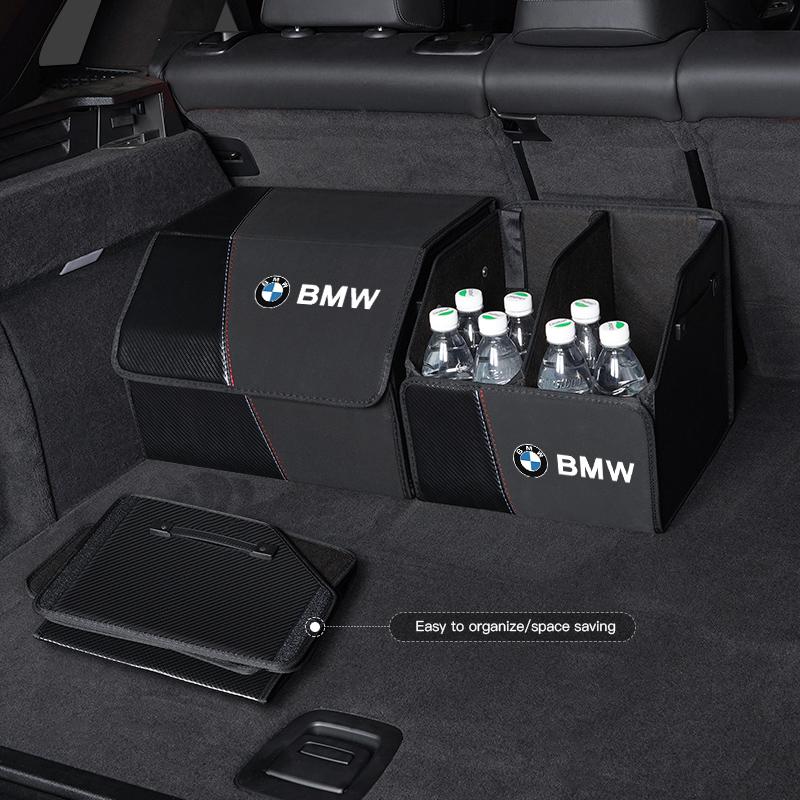 SNLL4 Car Interior Trunk Storage Box Leather Tools Case Anti-scratch High-capacity Bag For BMW M M3 M5 X1 X2 X3 X4 X5 X6 X7 G20 G30 6G
