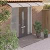 VidaXL Door Awning, Solar Canopy with Support, Rain Protection Shelter, Entrance Awning for Door Patio, Black 350x100 153594