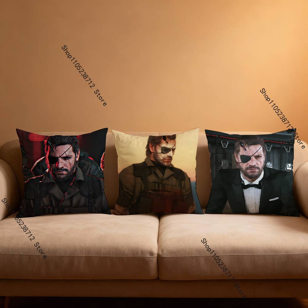 M-Metal Gear Solid Raiden Pillow Case Plush Fabric Soft Pillowcase Double Sided Print Sofa Cushion Cover Throw