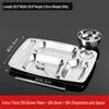 Stainless Steel Divided Lunch Tray