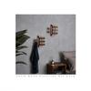 Wall Wood Coat Racks 5 Hooks Room Entrance Foldable Wall Mounted Clothes Racks Wardrobe Living Room Cabinets Hanging Accessories