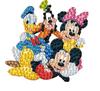 DIY Diamond Painting Refrigerator Magnets, Disney Mickey and Minnie, Cross-stitch Round Diamond Handicraft Home Decoration Gift