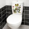 Yousheng Frog Toilet Sticker Waterproof Funny Frog Reading Toilet Lid Decals Peel And Stick Removable Animal Sticker for Bathroom WC Wall Door