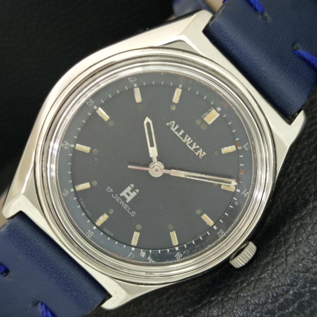 ВИНТАЖНЫЕ МУЖСКИЕ ЧАСЫ ALLWYN 6300A С РУЧНЫМ ЗАВОДОМ ИНДИЯ ОРИГИНАЛ ЦИФЕРБЛАТ a708171-1