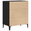 Sideboard in Black Oak Look 57 x 35 x 70 cm Engineered Wood