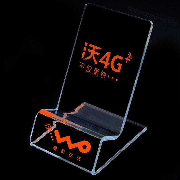 Universal Transparent Acrylic Mobile Phone Stand for Desk