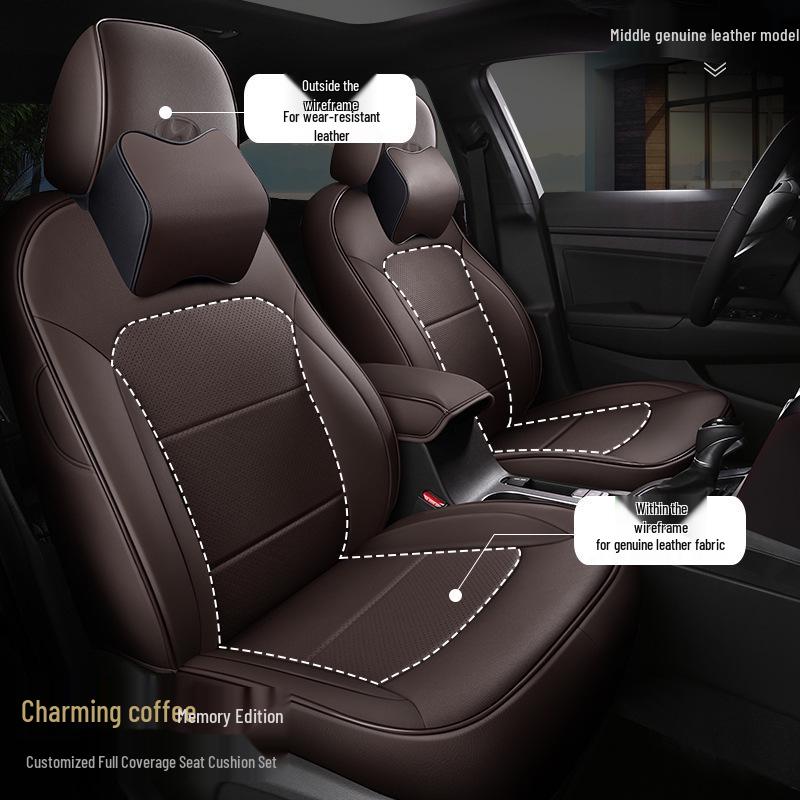 OMN Custom Full-Coverage Sports Leather Car Seat Cover for Lingdong - All Season