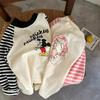 Kids Autumn Winter Thermal Base Layer Shirt Boys Girls Half Turtleneck Raglan Sleeve Colorblock Warm Inner Wear T-Shirt