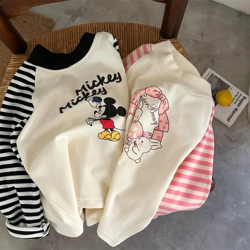 Kids Autumn Winter Thermal Base Layer Shirt Boys Girls Half Turtleneck Raglan Sleeve Colorblock Warm Inner Wear T-Shirt