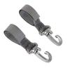 2 Pack Stroller Hooks - Rotatable Hooks for Baby Stroller, Umbrella Stroller, Mom Bag Accessories with Strap